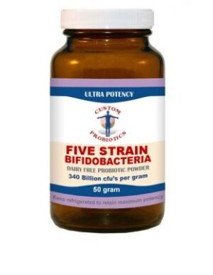 Five Strain Bifidobacteria 50g - Custom Probiotics *SOI*