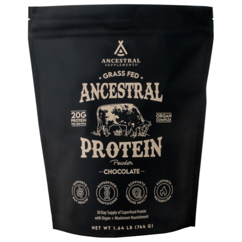 Ancestral Protein Powder, Chocolate, 744g - Ancestral Supplements