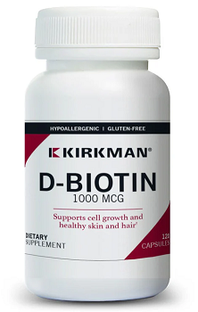 d-Biotin 1000 mcg (120 capsules) - Kirkman Laboratories