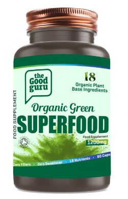 Organic Green Superfood (90 capsules) - The Good Guru