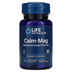 Calm-Mag, Magnesium Acetyl Taurinate (30 capsules) - Life Extension