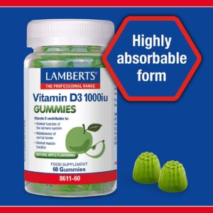 Vitamin D3 1000iu (60 gummies) - Lamberts