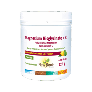 Magnesium Bisglycinate + C (226 g) - New Roots Herbal
